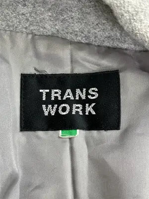 TRANS WORK/トランスワーク/ステンカラーコート/ジャケット/アウター/グレー/9AR