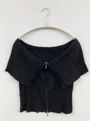 Heather/ヘザー/Tシャツ/カットソー/トップス/ブラック/F