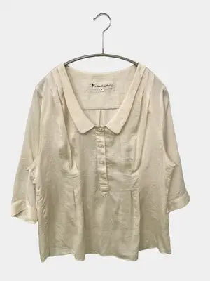 NATURAL BEAUTY BASIC/ナチュラルビューティーベーシック/シャツ/ブラウス/トップス/アイボリー/M