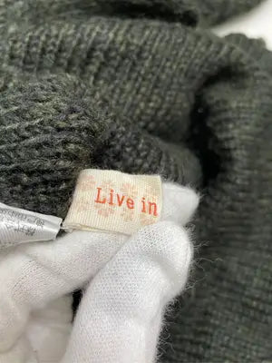 Live in comfort/ニット/セーター/トップス/ブラック/M