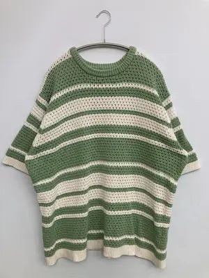 ZARA/ザラ/Tシャツ/カットソー/トップス/ライトグリーン/EUR L-XL