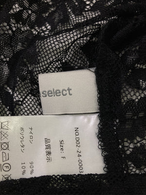 me+emselect/Tシャツ/カットソー/トップス/ブラック/F