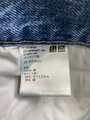 UNIQLO/ユニクロ/デニムパンツ/パンツ/ブルー/25(63.5)