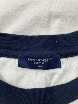 BACK NUMBER/バックナンバー/Tシャツ/カットソー/トップス/ホワイト/LARGE