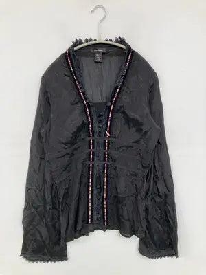 EXPRESS/エクスプレス/シャツ/ブラウス/トップス/ブラック/5/6