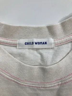 CHILD WOMAN/チャイルドウーマン/Tシャツ/カットソー/トップス/アイボリー
