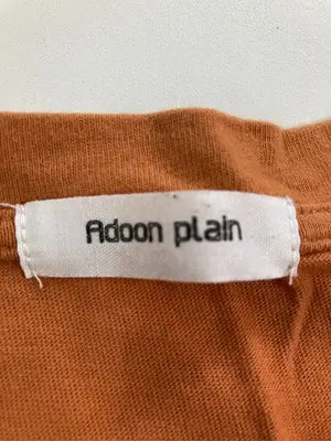 Adoon plain/アドーンプレーン/Tシャツ/カットソー/トップス/オレンジ/F