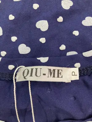 QIU-ME/Tシャツ/カットソー/トップス/ネイビー/P