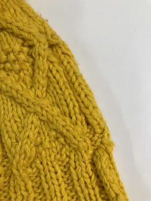 COMME CA ISM/コムサイズム/ニットキャップ/ビーニー/帽子/イエロー/58cm