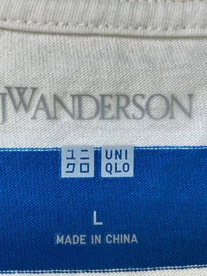 UNIQLO JW Anderson/ユニクロジェイダブリューアンダーソン/Tシャツ/カットソー/トップス/ブルー/L