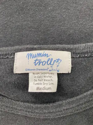 mumin-trollet/Tシャツ/カットソー/トップス/ブラック/Medium