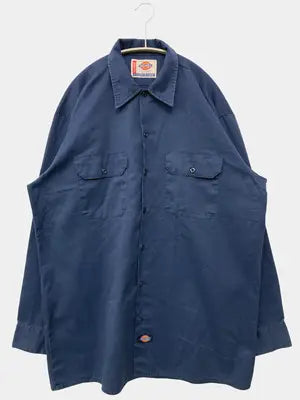 Dickies/ディッキーズ/シャツ/ブラウス/トップス/ネイビー/LARGE