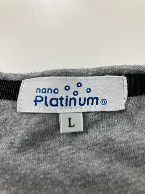 nano Platinum/Tシャツ/カットソー/トップス/ブラック/L