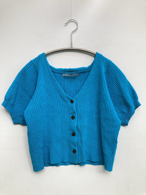 NICE CLAUP/ナイスクラップ/カーディガン/ボレロ/トップス/スカイブルー/F