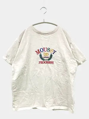 MOUSSY/マウジー/Tシャツ/カットソー/トップス/アイボリー/F