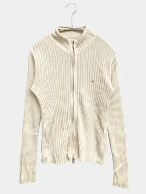 TOMMY HILFIGER/トミーヒルフィガー/ニット/セーター/トップス/ホワイト/S