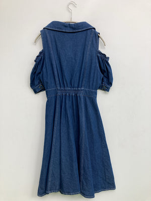 BYEBYE/バイバイ/シャツワンピース/ワンピース/ドレス/ブルー/M