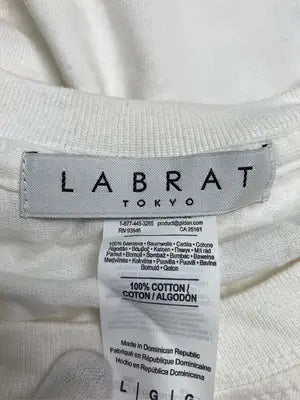 LABRAT/Tシャツ/カットソー/トップス/ホワイト/L