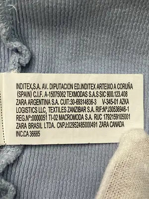 ZARA/ザラ/Tシャツ/カットソー/トップス/スカイブルー/USA M