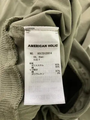 AMERICAN HOLIC/アメリカンホリック/ナイロンジャケット/ジャケット/アウター/カーキ/F