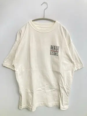 MAUI/Tシャツ/カットソー/トップス/アイボリー/M