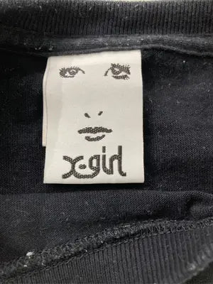 X-GIRL/エックスガール/Tシャツ/カットソー/トップス/ブラック/1