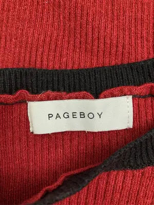 PAGEBOY/ページボーイ/ニット/セーター/トップス/レッド/F