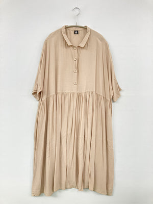 merlot/メルロー/シャツワンピース/ワンピース/ドレス/ベージュ