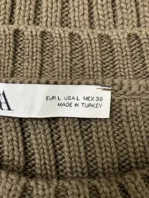 ZARA/ザラ/ニット/セーター/トップス/ブラウン/USA L