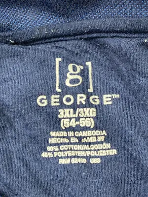 GEORGE/ジョージ/ポロシャツ/トップス/ネイビー/3XL/3XG (54-56)