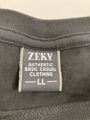 ZEKY/Tシャツ/カットソー/トップス/ブラック/LL