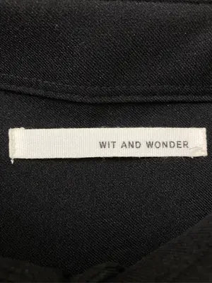 WIt AND WONDER/ウィットアンドワンダー/シャツ/ブラウス/トップス/ブラック