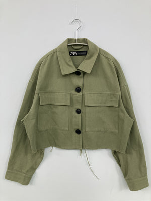 ZARA/ザラ/シャツ/ブラウス/トップス/カーキ/EUR S/USA S/MEX 26