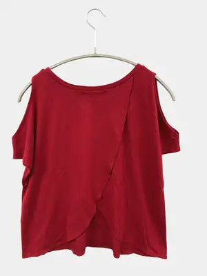 CECIL McBEE/セシルマクビー/Tシャツ/カットソー/トップス/レッド/M