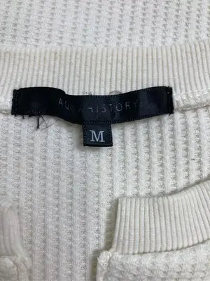 AQUAHISTORY/Tシャツ/カットソー/トップス/アイボリー/M