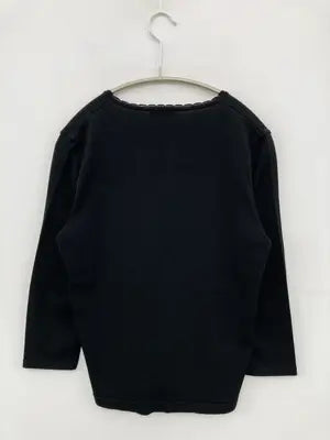 INDIVI/インディヴィ/Tシャツ/カットソー/トップス/ブラック/38