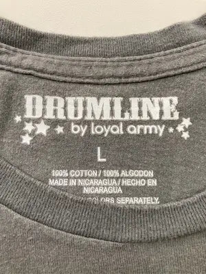 DRUMLINE/Tシャツ/カットソー/トップス/グレー/L