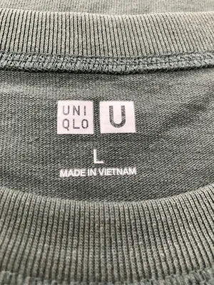 UNIQLO/ユニクロ/Tシャツ/カットソー/トップス/グリーン/L