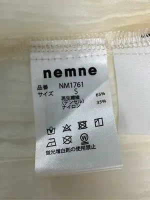 nemne/ネンネ/シャツ/ブラウス/トップス/アイボリー/S