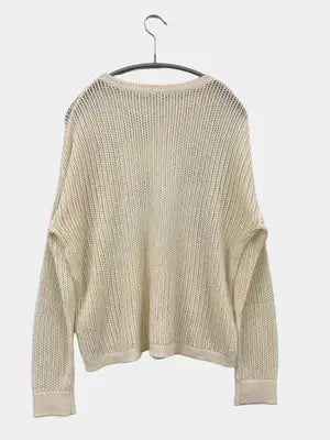 UNIQLO/ユニクロ/ニット/セーター/トップス/アイボリー/L