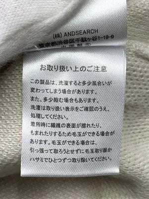 And Search/ニット/セーター/トップス/アイボリー/M
