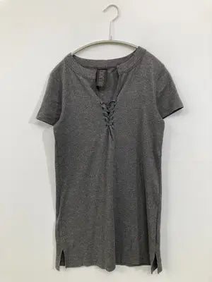 homspun/ホームスパン/Tシャツ/カットソー/トップス/グレー/F