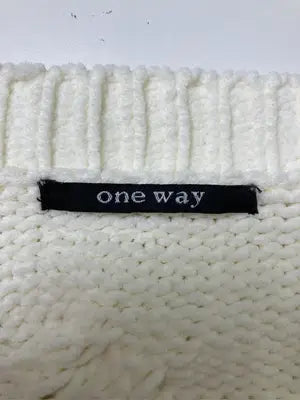 One Way/ワンウェイ/カーディガン/ボレロ/トップス/ホワイト/M