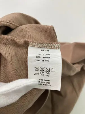 WYM/ウィムバイリドム/Tシャツ/カットソー/トップス/ブラウン/MEDIUM