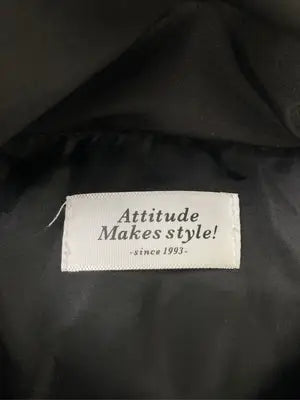 Attitude makes style!/アティチュードメイクススタイル/ダウンベスト/ジャケット/アウター/ブラック/F