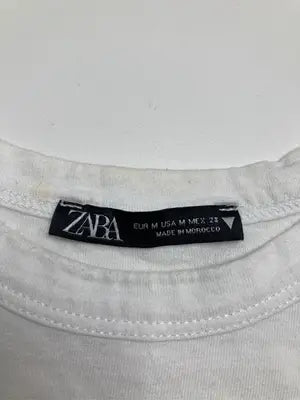 ZARA/ザラ/Tシャツ/カットソー/トップス/ホワイト/EUR M