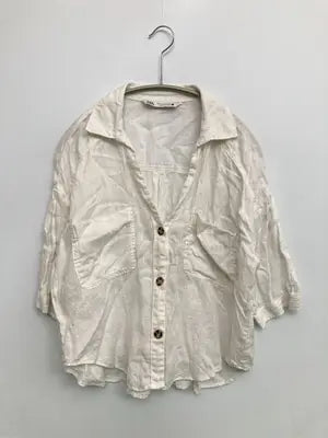 ZARA/ザラ/シャツ/ブラウス/トップス/ホワイト/S