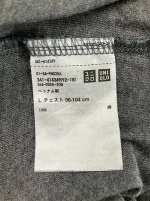 UNIQLO/ユニクロ/Tシャツ/カットソー/トップス/グレー/L