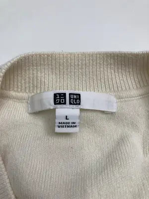 UNIQLO/ユニクロ/ニット/セーター/トップス/アイボリー/L