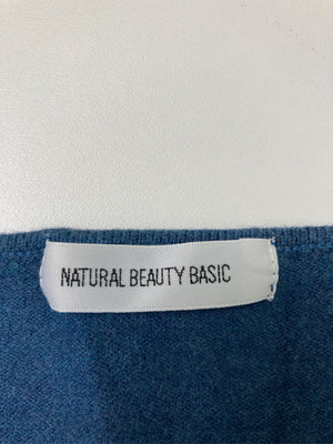 NATURAL BEAUTY BASIC/ナチュラルビューティーベーシック/ニット/セーター/トップス/ブルー/M